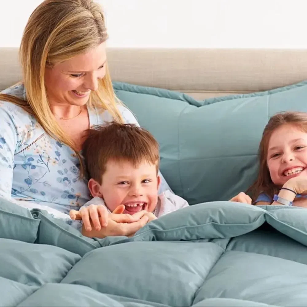 The Company Store LoftAIRE™ Down Alt Medium Comforter Sea Mist, Twin Size. New!